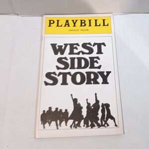 West Side Story Minskoff Theatre Playbill-February 1980-Broadway-Opening Night
